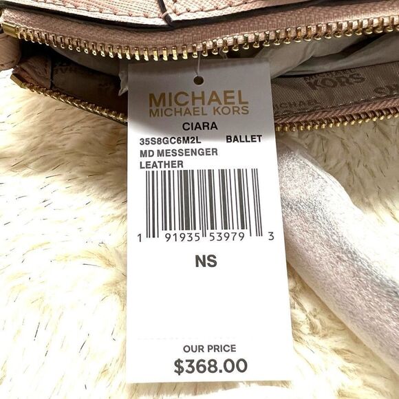 🔥🎁NWT! Michael Kors CIARA Satchel Handbag Medium Ballet Pink Msrp:$368.00 - Picture 6 of 6